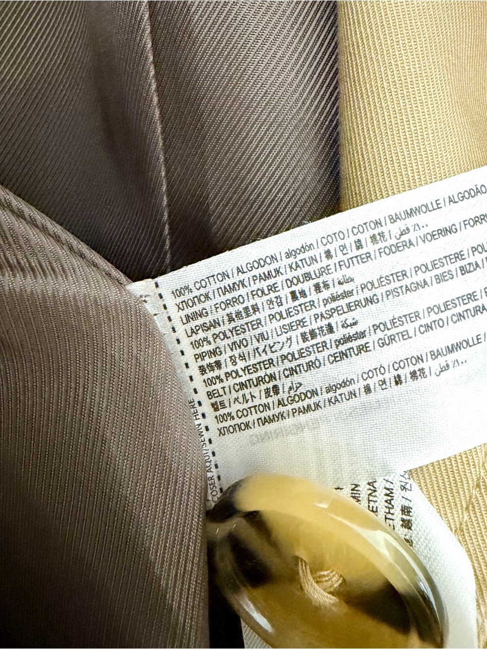 Mango Classic Double Breasted Belted Longline Trench Coat in Beige - Picture 14 of 16